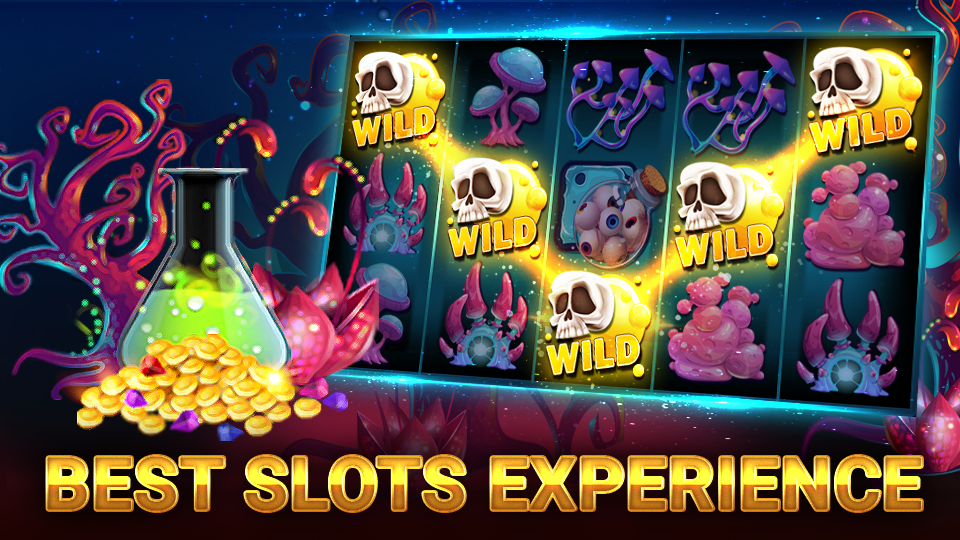 Màn hình slot game đang nổ hũ với tiền vàng và biểu tượng jackpot